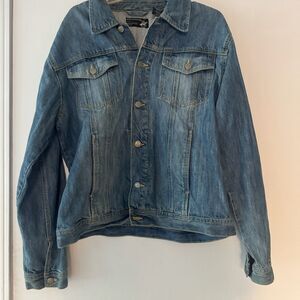 Vintage Beverly Hills Polo Club Women's Denim Blue Jean Jacket Size Large